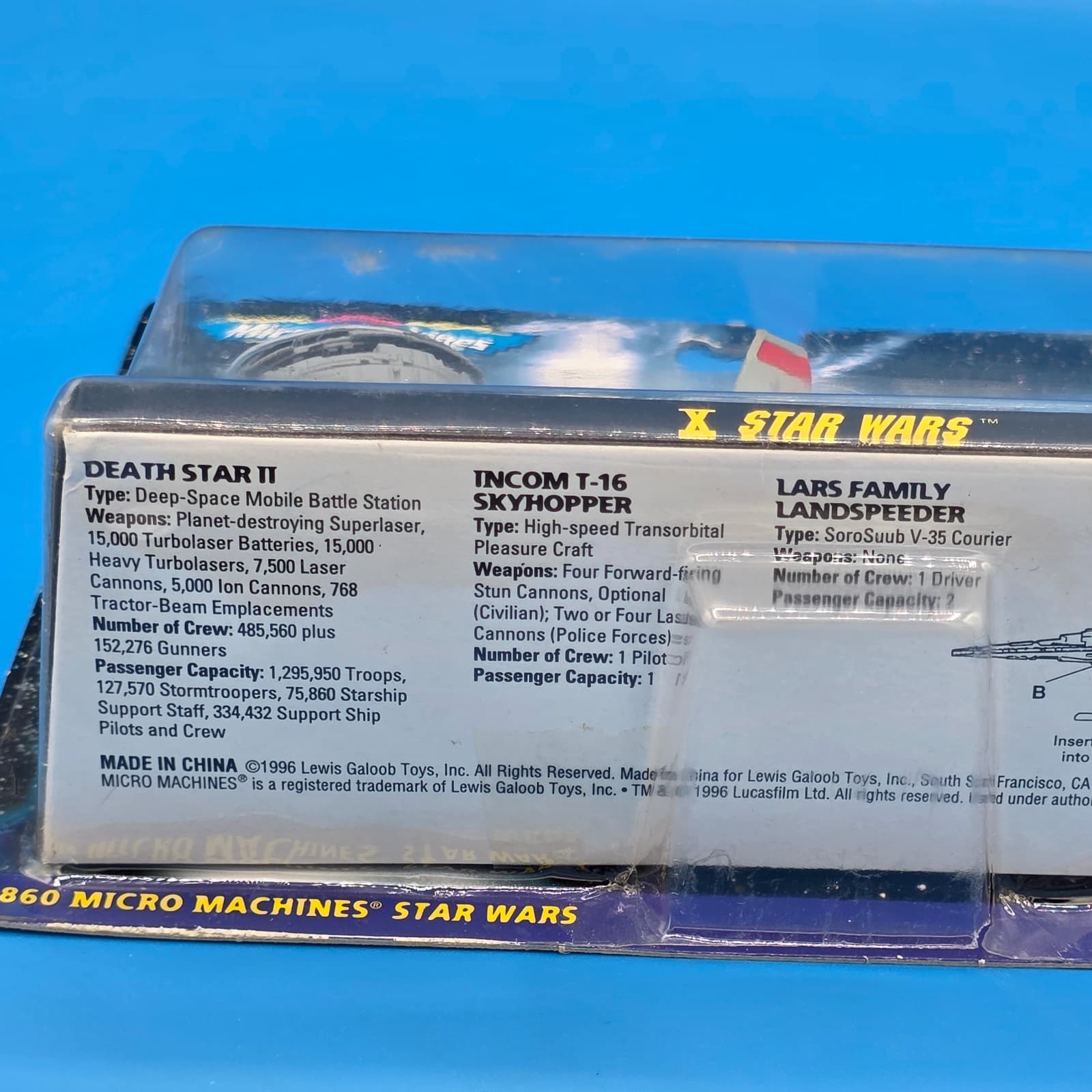 VTG 1994 Galoob Micro Machines: Star Wars X (65860) Collection #10 Death Star - Thumbnail 3