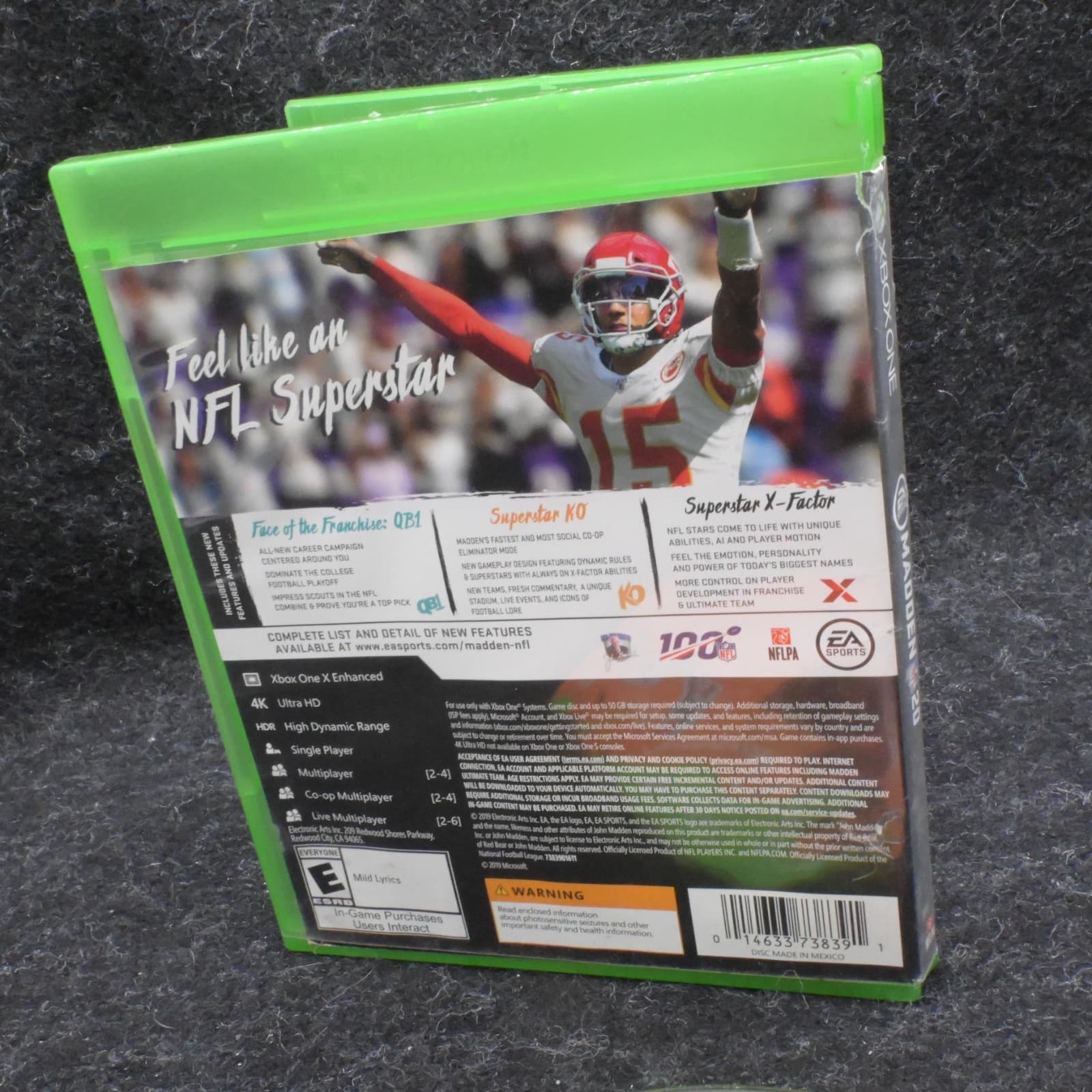 Madden NFL 20 Microsoft Xbox One 2019 Tested Working EA Sports Football Game - Thumbnail 4