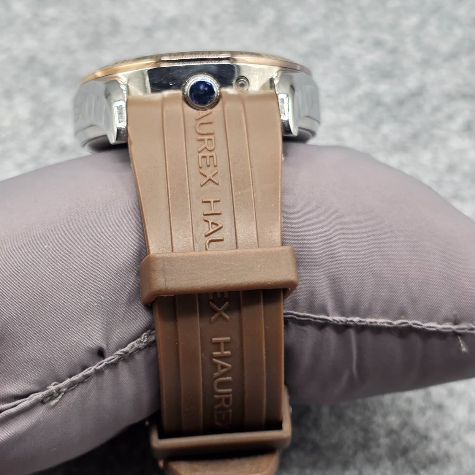 Haurex Automatic Gold Plated Brown Watch CD333UMH Adjustable - Thumbnail 6