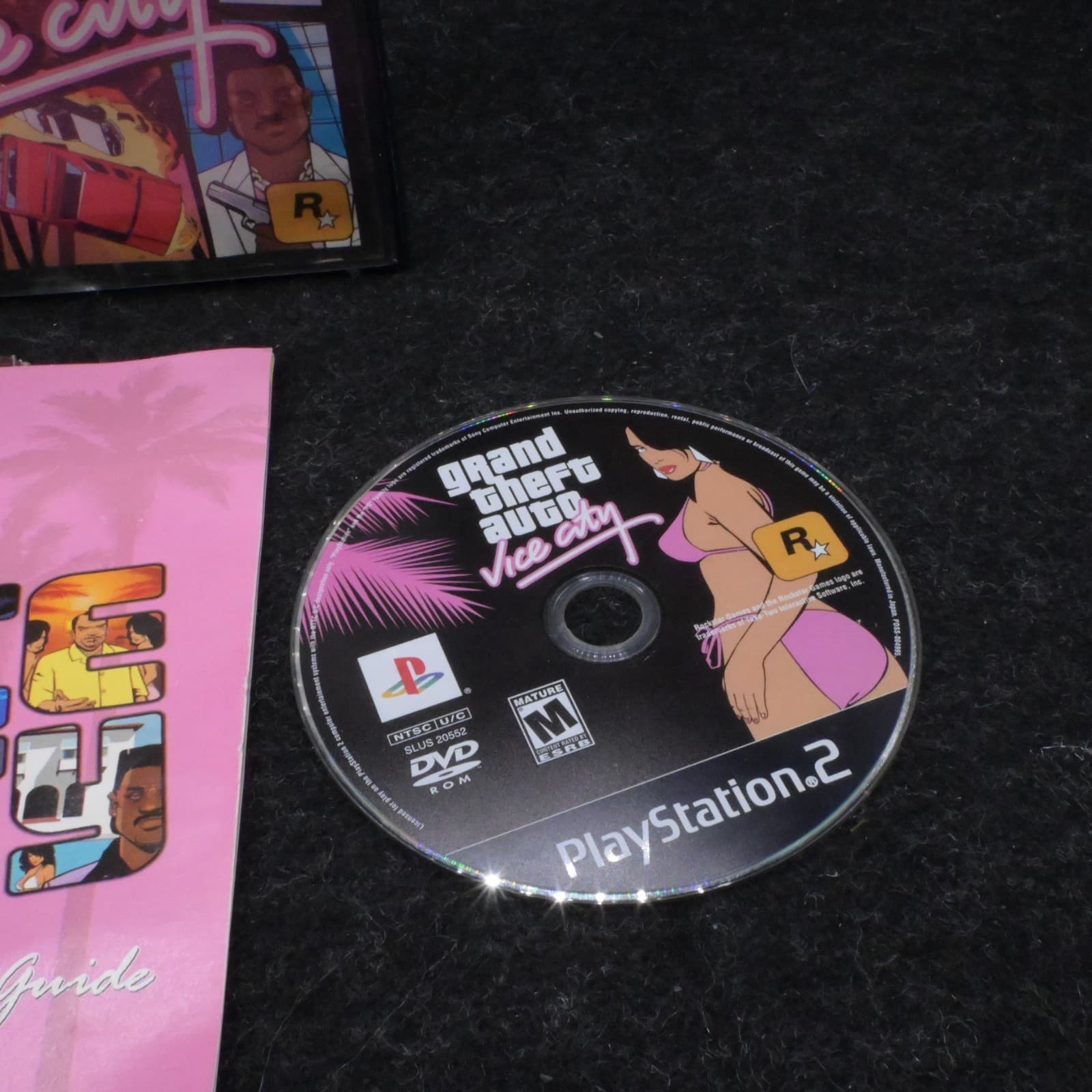 Grand Theft Auto Vice City PlayStation 2 PS2 Game CIB Map GTA - Thumbnail 3