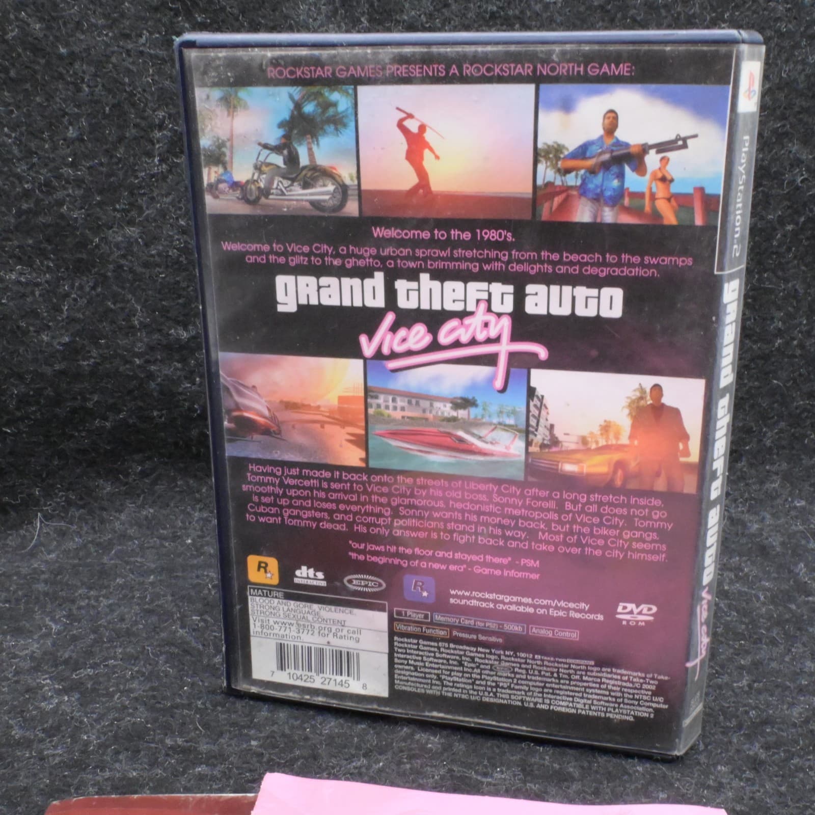 Grand Theft Auto Vice City PlayStation 2 PS2 Game CIB Map GTA - Thumbnail 5
