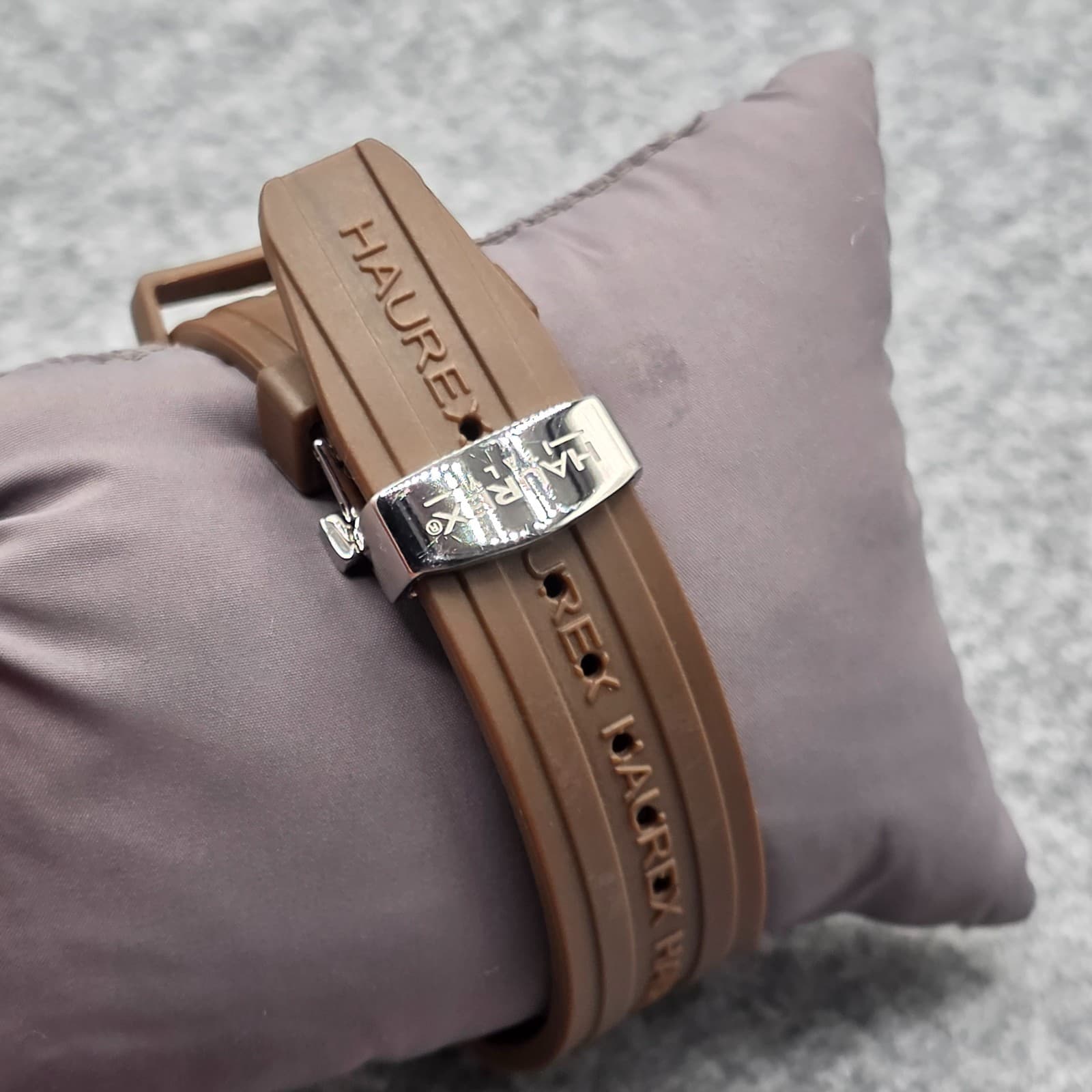 Haurex Automatic Gold Plated Brown Watch CD333UMH Adjustable - Thumbnail 5
