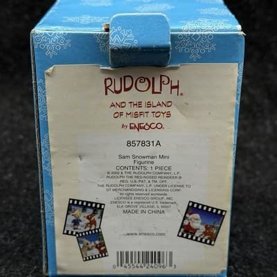Sam Snowman - Rudolph & The Island Of Misfit Toys Enesco 3-1/4" Ceramic Figurine - Thumbnail 8