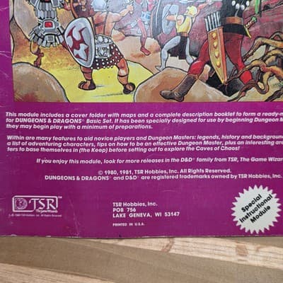 *STAINED* TSR Basic D&D Keep on the Borderlands Dungeons & Dragons - Thumbnail 3