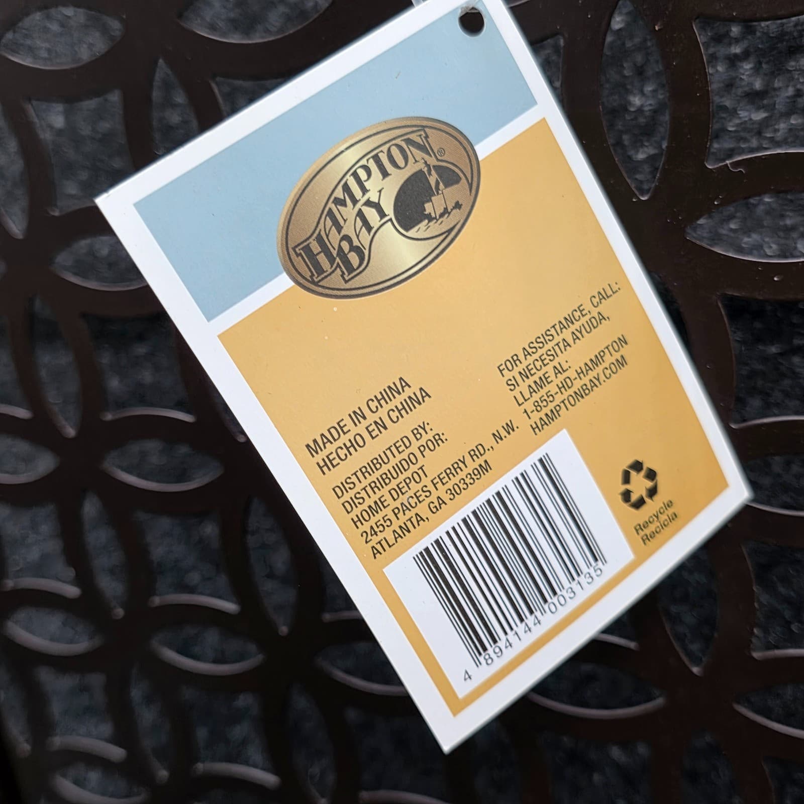 Hampton Bay Decorative Hose Hanger Brown Powder Coated Finish Holds 150ft - Thumbnail 6