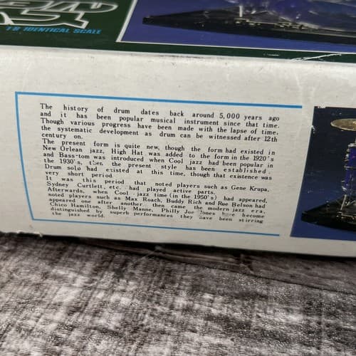 VINTAGE NICHIMO CRYSTAL DRUMS 1/8 MODEL KIT MUSIC SERIES Nº 3 MADE IN JAPAN - Thumbnail 5
