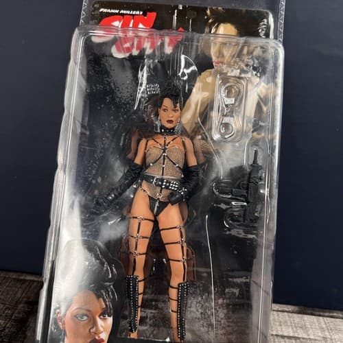 2005 NECA Sin City Series 1 Gail with Uzi & Handcuffs Action Figure New - Thumbnail 3