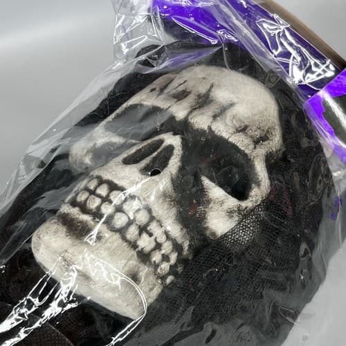Vintage Fun World 91288TR Halloween Lawn Walker Black Reaper 3' Feet Decoration - Thumbnail 4