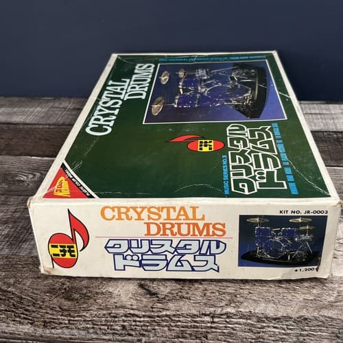 VINTAGE NICHIMO CRYSTAL DRUMS 1/8 MODEL KIT MUSIC SERIES Nº 3 MADE IN JAPAN - Thumbnail 6