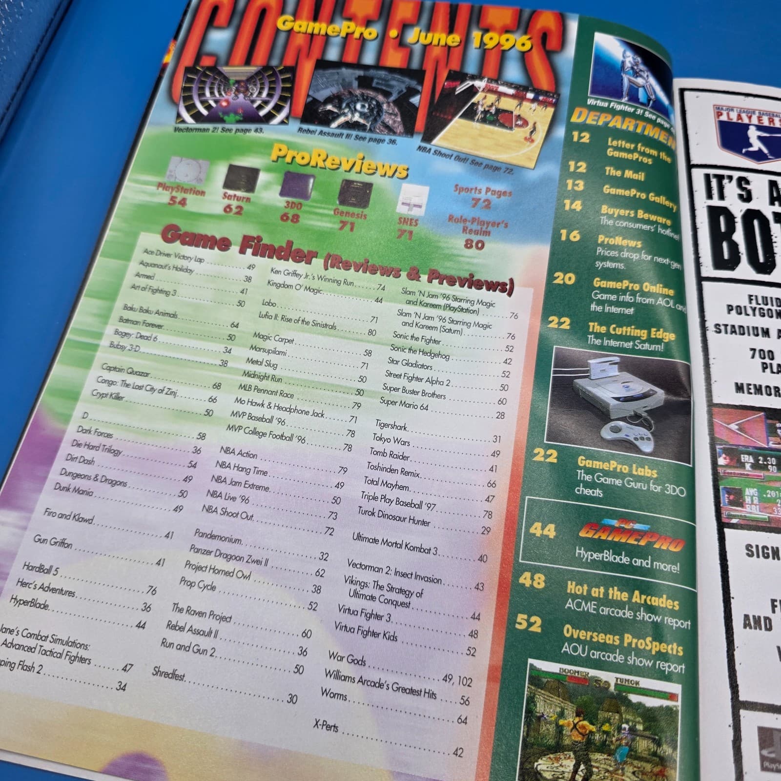 6/1996 Gamepro Magazine Issue 93 War Gods Crash Bandicoot Super Mario Sega Nomad - Thumbnail 3