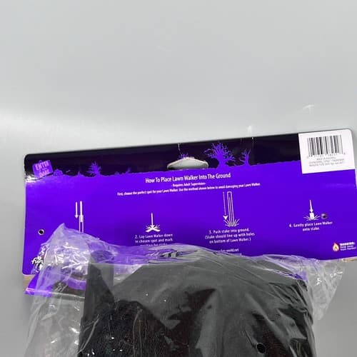 Vintage Fun World 91288TR Halloween Lawn Walker Black Reaper 3' Feet Decoration - Thumbnail 5