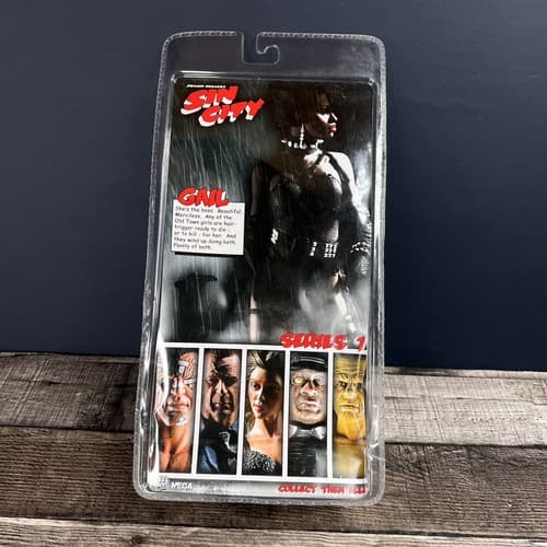 2005 NECA Sin City Series 1 Gail with Uzi & Handcuffs Action Figure New - Thumbnail 4