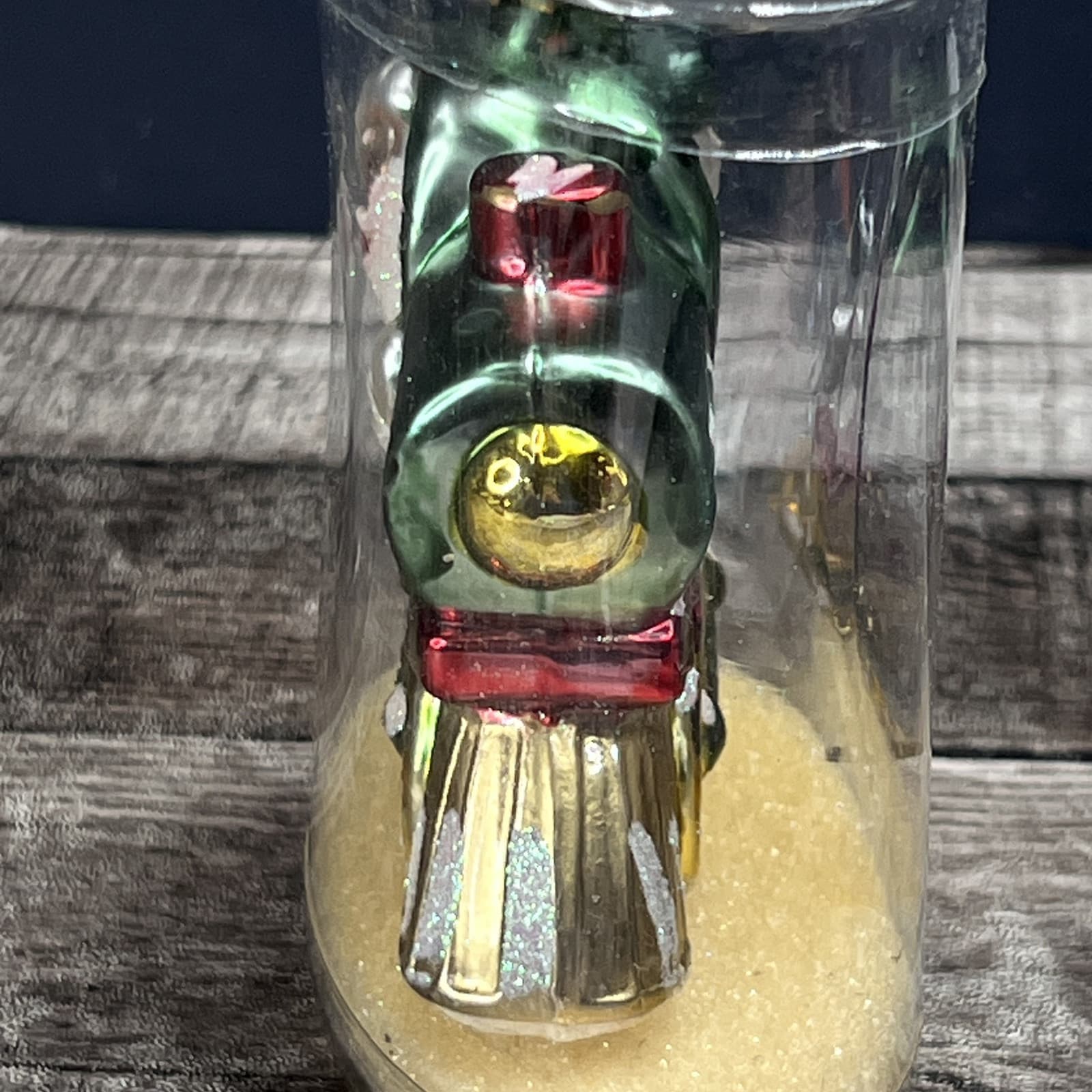 Glass By Peschka "Santa The Train Conductor" Christmas Ornament - Thumbnail 6