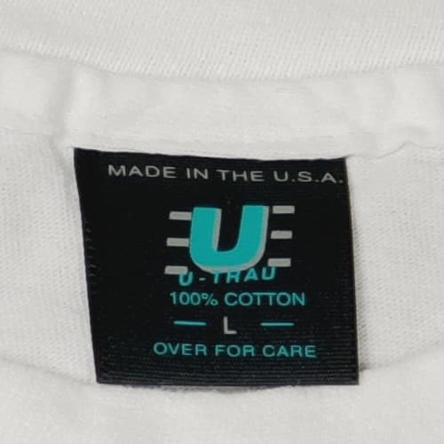 VTG U-TRAU Men Sz Large University of New Mexico White T-Shirt Single Stitch USA - Thumbnail 5
