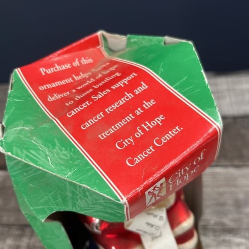 "Santa's List" Christmas Ornament by City of Hope approximately 7.5" tall - Thumbnail 6