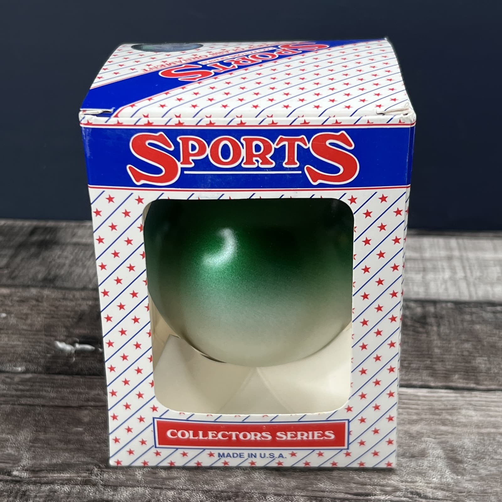 Original Oakland A's Athletics MLB Glass Ball Ombre Color Christmas Ornament - Thumbnail 4