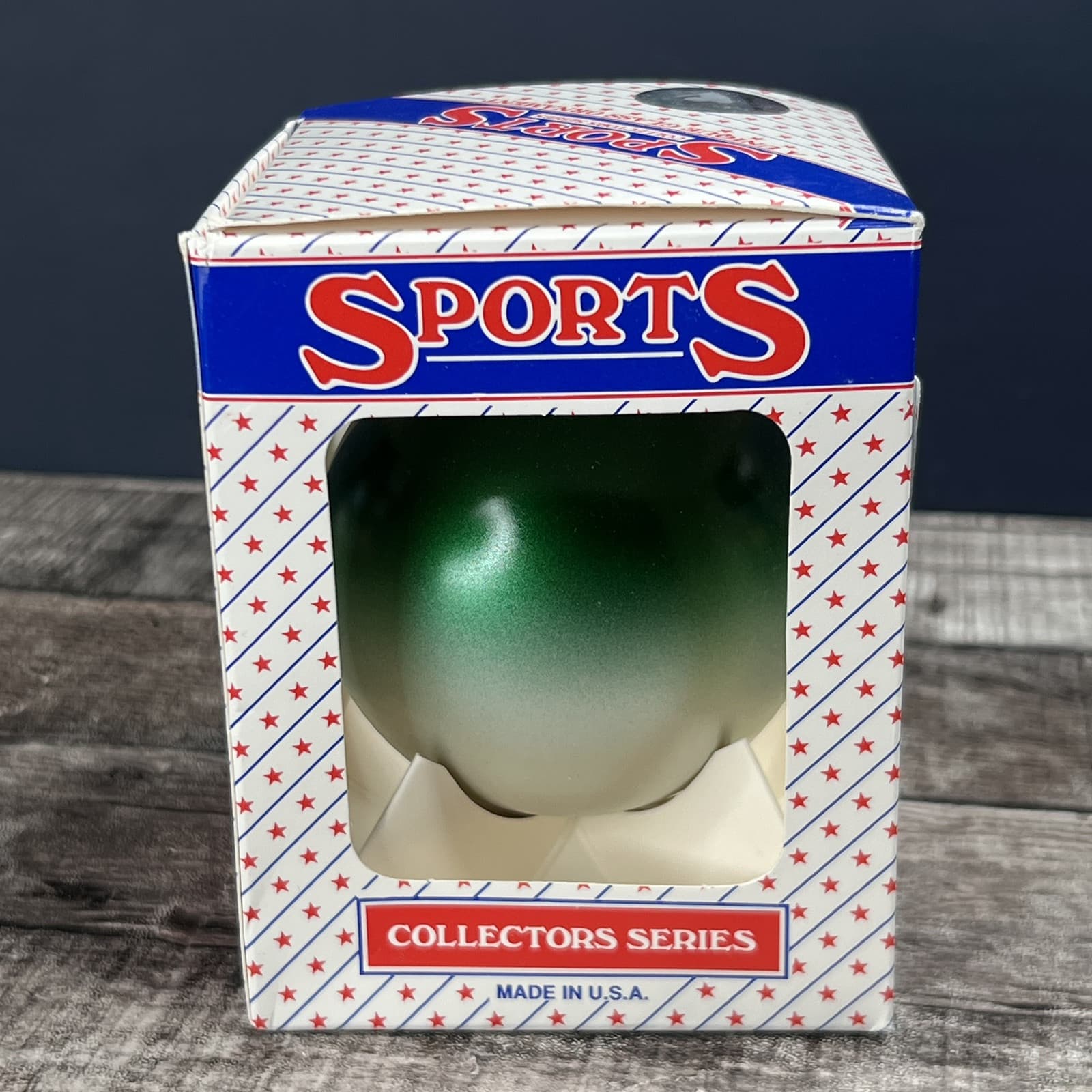 Original Oakland A's Athletics MLB Glass Ball Ombre Color Christmas Ornament - Thumbnail 5