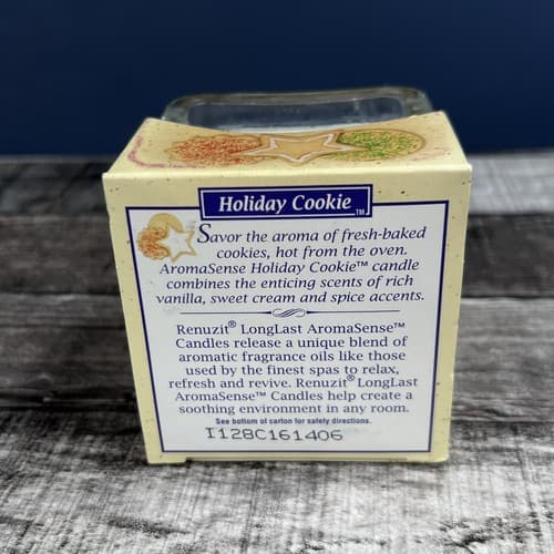 Vintage 1997 Renuzit Long Last AromaSense Holiday Cookie Candle Christmas - Thumbnail 4