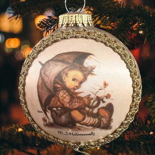 M.J. Hummel ‘99 Glass Christmas Ornament Boxed “Have the Sun in Your Heart” H294 - Thumbnail 3