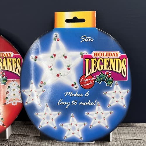 2 Pack Cousin Holiday Keepsakes Christmas Ornament 6 Beaded Christmas Trees Star - Thumbnail 2