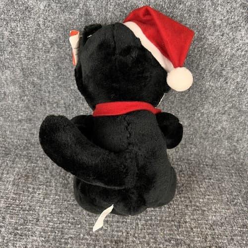 Vintage 90's A & A Felix The Cat Christmas Winter Plush Santa Hat & Scarf Tags - Thumbnail 5