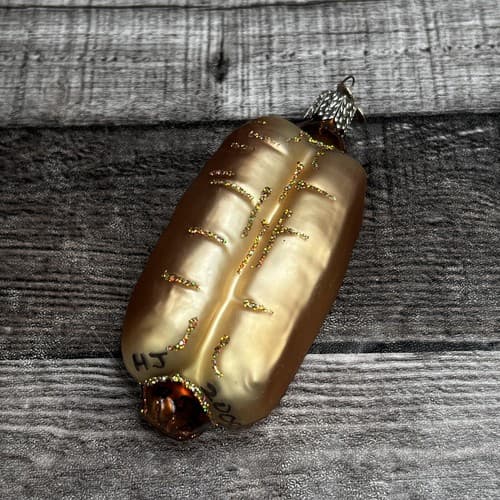 Old World Christmas OWC Glass Hot Dog Christmas Ornament 4" - Thumbnail 3