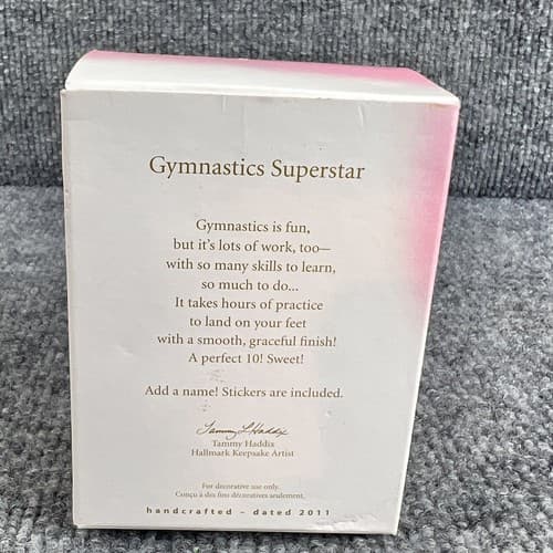 2011 Hallmark: Gymnastics Superstar Personalize Keepsake Ornament Christmas - Thumbnail 2