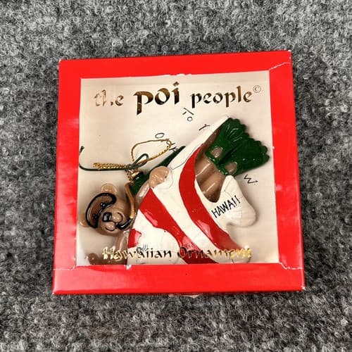 Joseph & Company "The Poi People" Hawaiian Christmas Tree Ornament - Thumbnail 2