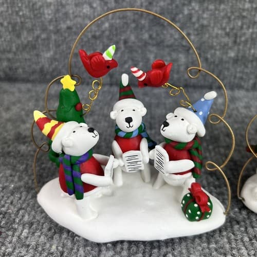 Kirkland Jolly Holiday Caroling Dogs & Snowman Christmas Ornament Tree Costco - Thumbnail 8
