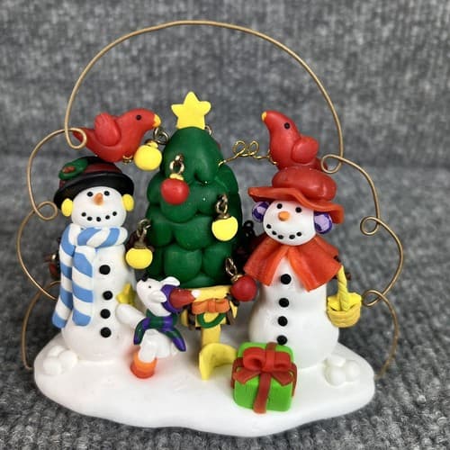 Kirkland Jolly Holiday Caroling Dogs & Snowman Christmas Ornament Tree Costco - Thumbnail 7