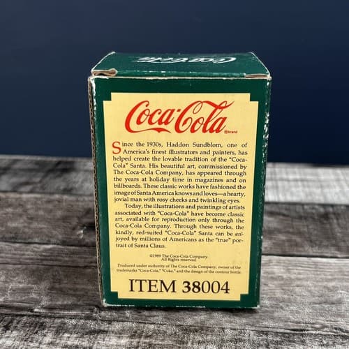 1989 COCA-COLA 6-PACK BOTTLES GREEN BOW CARTON CHRISTMAS ORNAMENT SUNDBLOM 38004 - Thumbnail 2