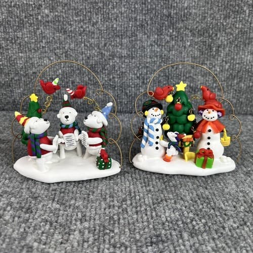 Kirkland Jolly Holiday Caroling Dogs & Snowman Christmas Ornament Tree Costco - Thumbnail 6