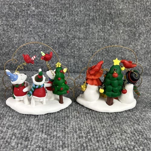 Kirkland Jolly Holiday Caroling Dogs & Snowman Christmas Ornament Tree Costco - Thumbnail 9