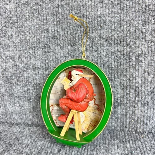 Norman Rockwell "Charting His Course" Christmas Ornament Collector's Club 1987 - Thumbnail 4