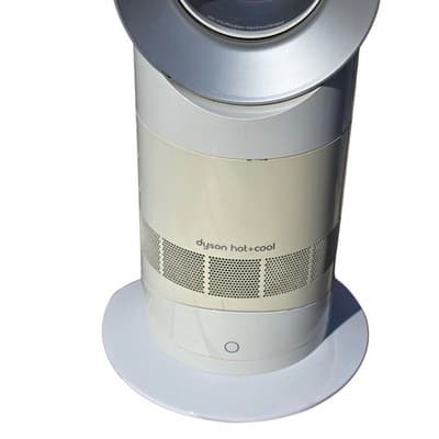 Dyson AM09 Hot + Cool Jet Focus Oscillating Fan Heater Works White Silver - Thumbnail 2
