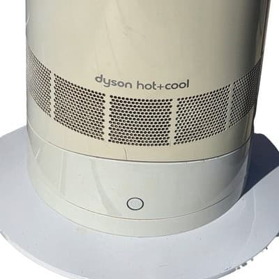 Dyson AM09 Hot + Cool Jet Focus Oscillating Fan Heater Works White Silver - Thumbnail 5