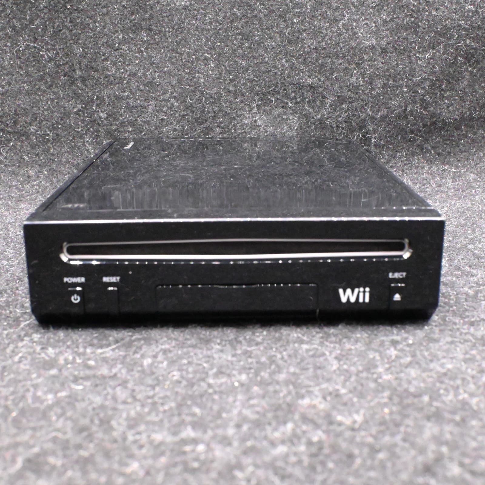 NINTENDO WII BLACK CONSOLE RVL-101 BUNDLE W/ CONTROLLER NUNCHUK SENSOR & CABLES - Thumbnail 5
