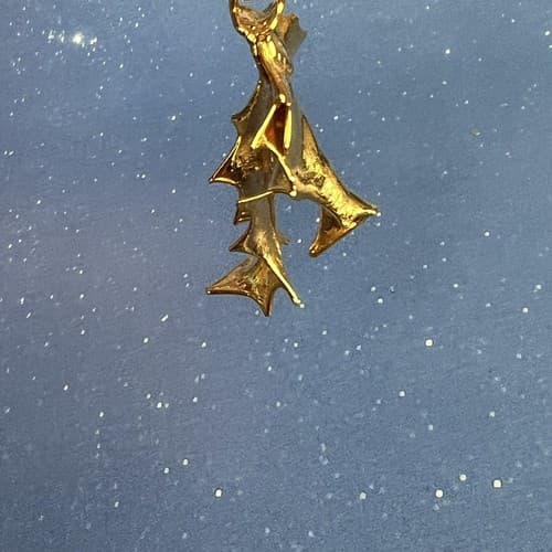 Vtg 1994 Gold Plated Double Christmas Holly Leaf USA Concord, Mass - Thumbnail 5