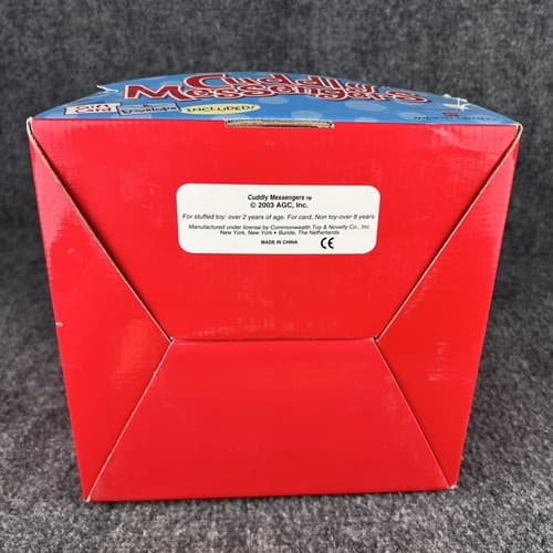 *NO GIFT CARD ENVELOPE* VTG 2003 AGC CUDDLY MESSENGER DOG CHRISTMAS LIGHTS PLUSH - Thumbnail 7