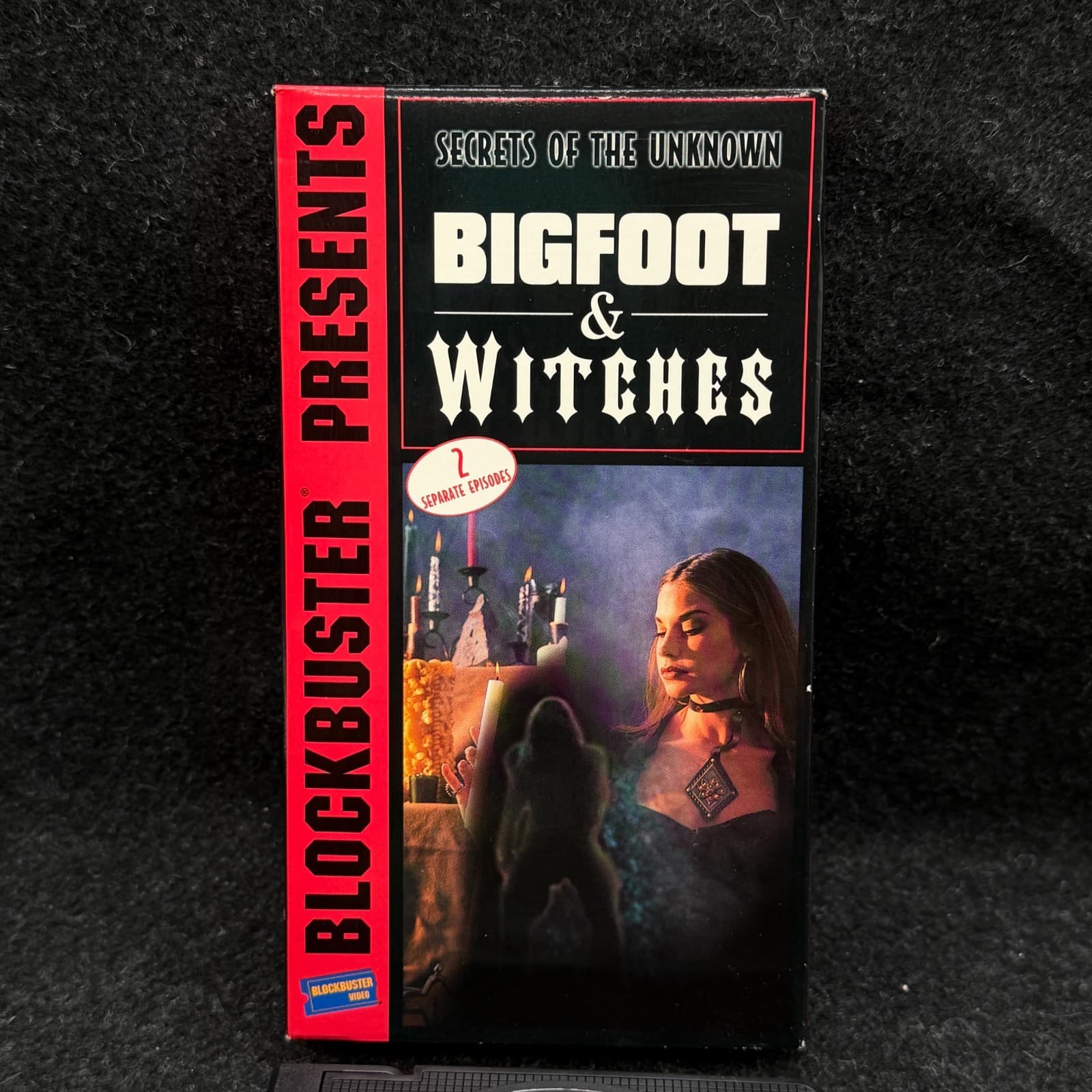 Rare Blockbuster Presents Secrets of the Unknown: Bigfoot & Witches VHS - Thumbnail 3