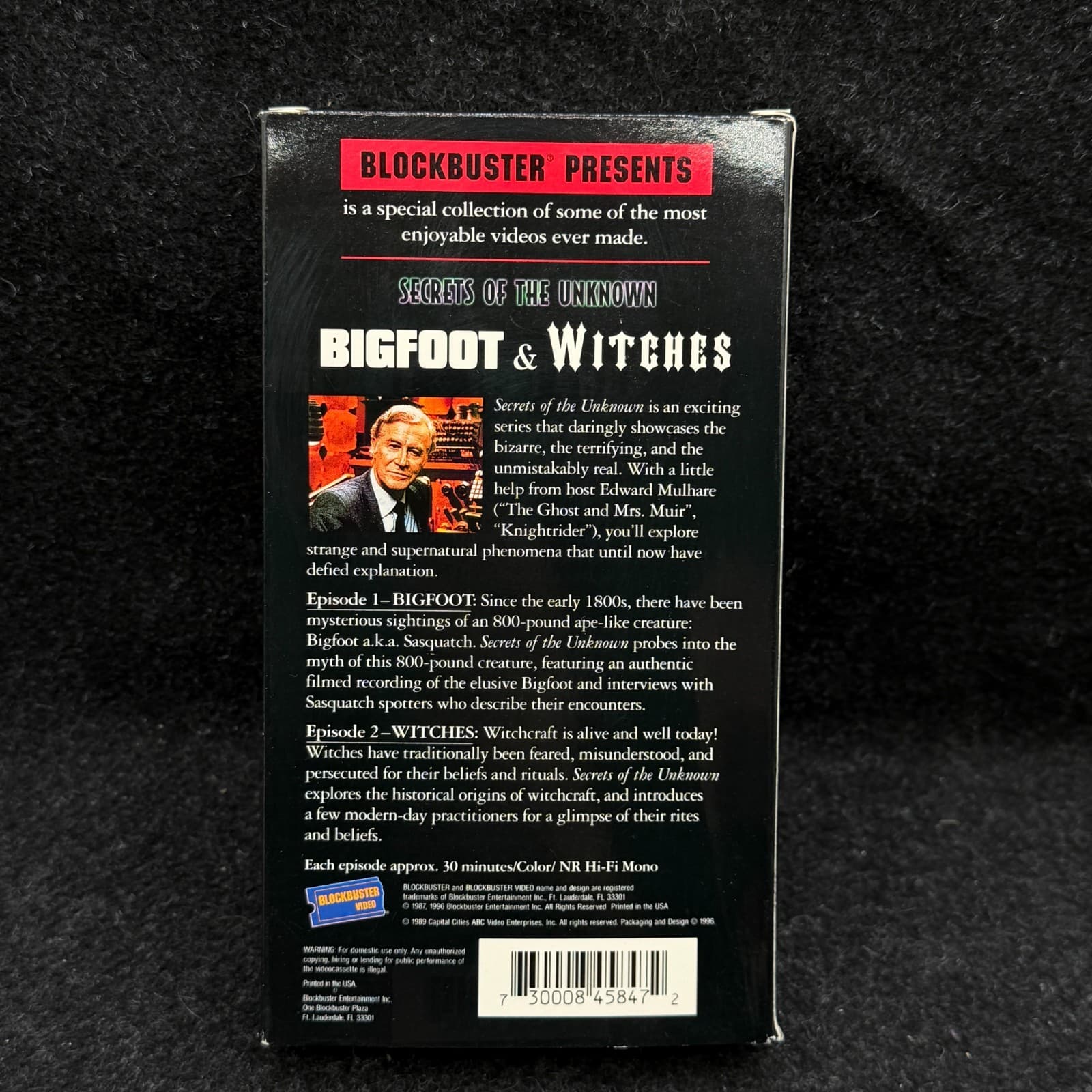 Rare Blockbuster Presents Secrets of the Unknown: Bigfoot & Witches VHS - Thumbnail 5