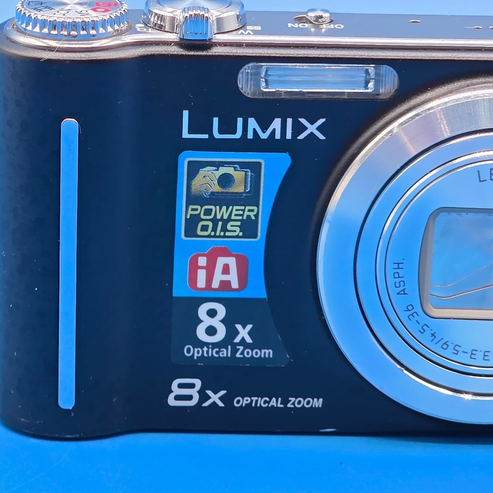 Panasonic Lumix DMC-ZR1 Digital Camera 12.1MP 8x Zoom Black - Thumbnail 2
