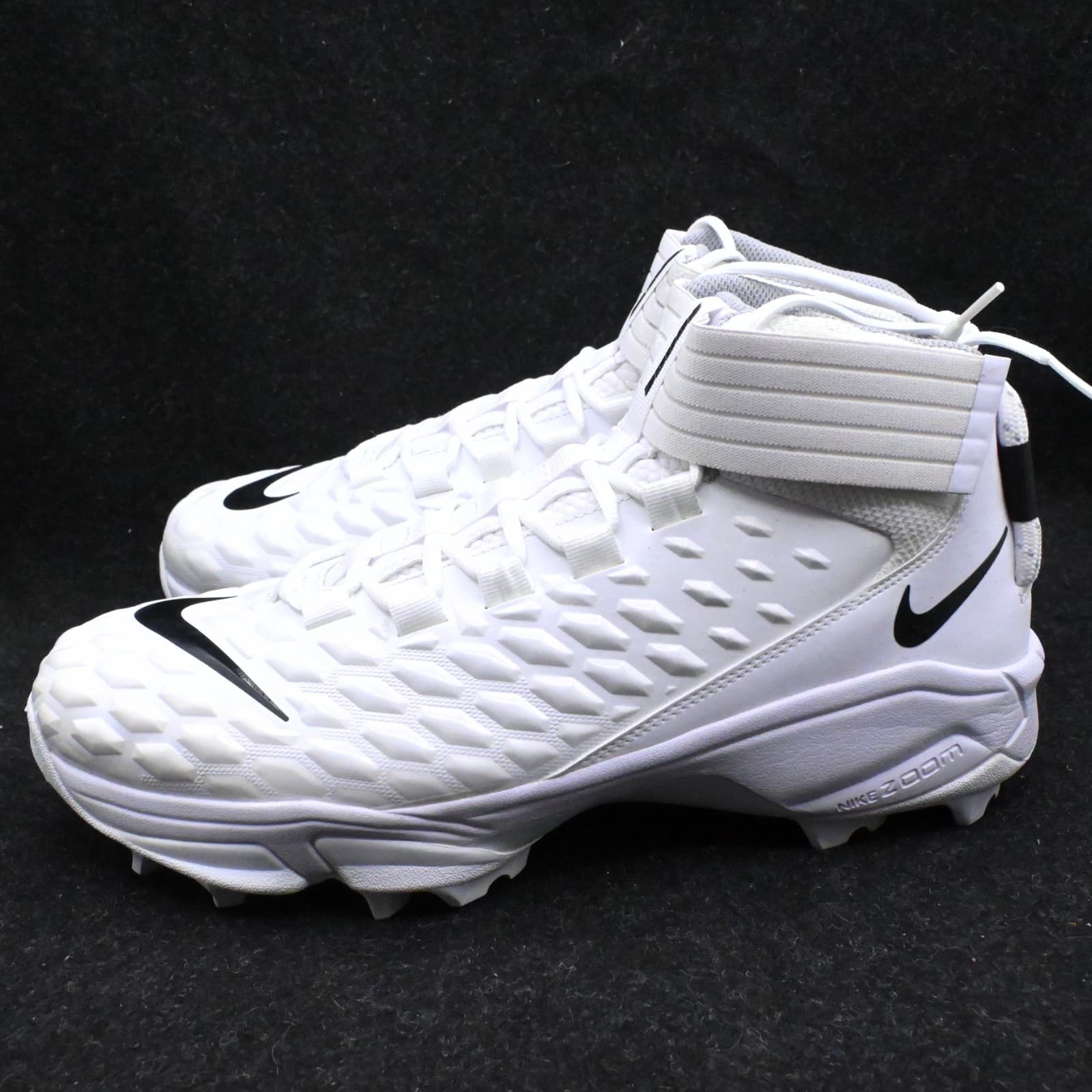 Nike Men’s 14 WIDE Force Savage Pro 2 Shark White Football Cleats CK2823-100 - Thumbnail 3
