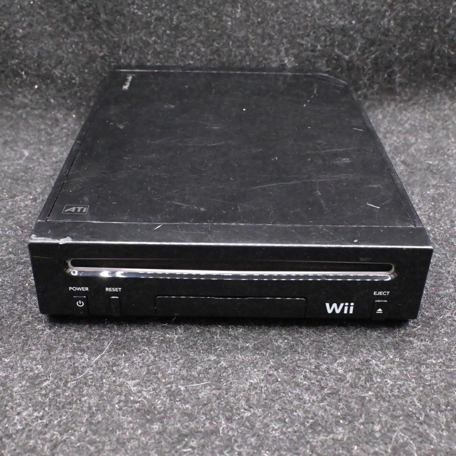 NINTENDO WII BLACK CONSOLE RVL-101 BUNDLE W/ CONTROLLER NUNCHUK SENSOR & CABLES - Thumbnail 5