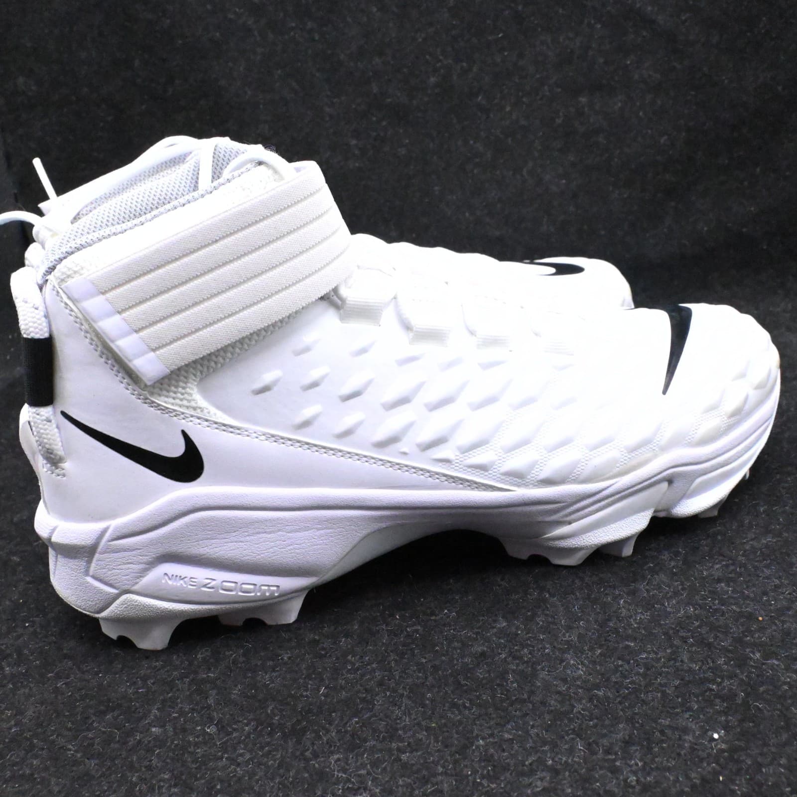 Nike Men’s 14 WIDE Force Savage Pro 2 Shark White Football Cleats CK2823-100 - Thumbnail 8