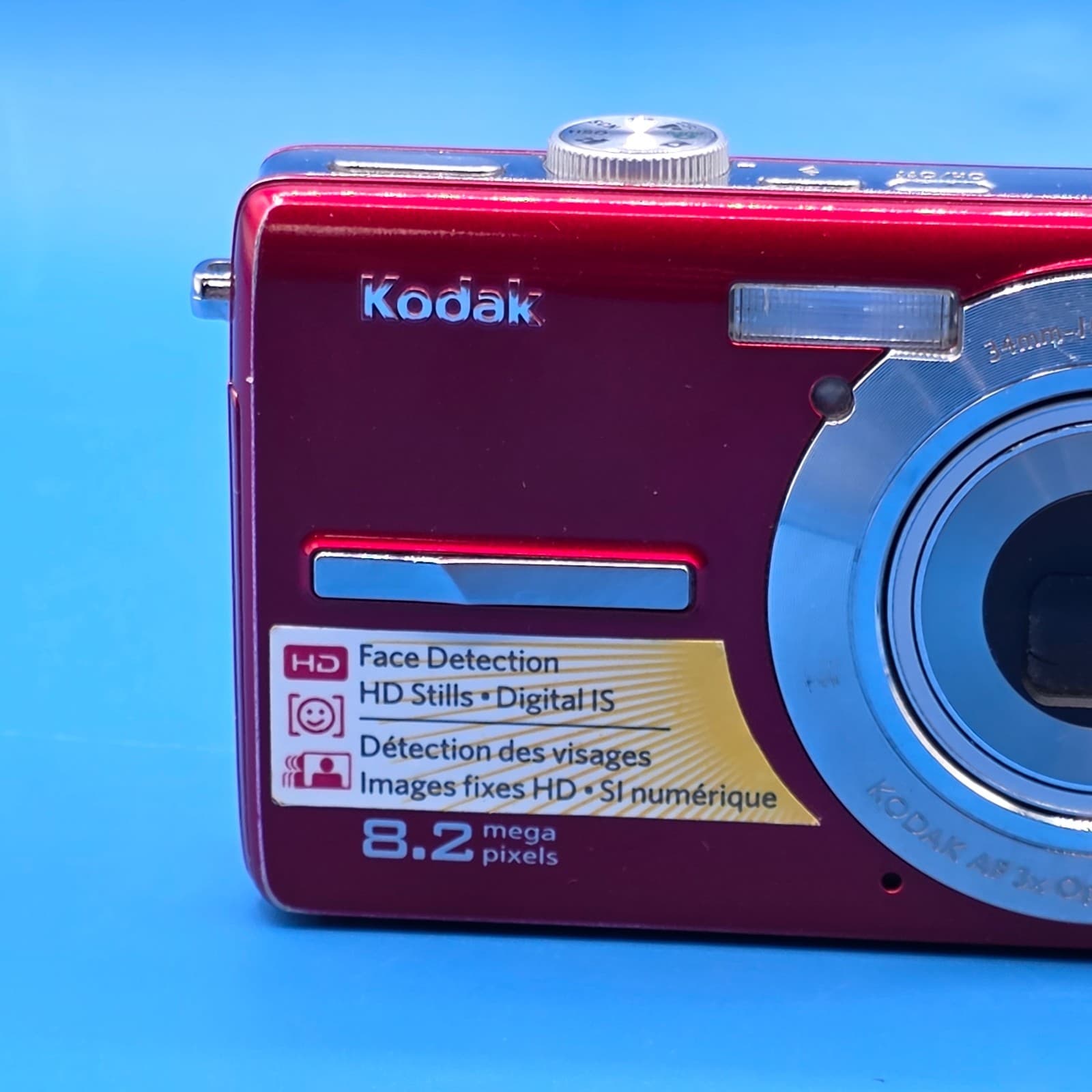 Kodak EasyShare MD863 Digital Camera – Red – No Charger – Tested - Thumbnail 2