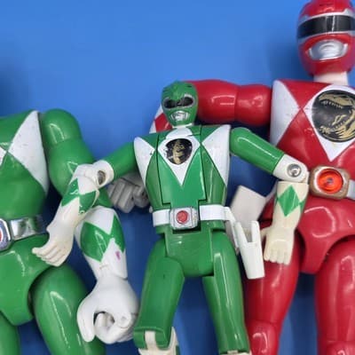 LOT OF 3 RARE - 90'S Vintage Power Rangers Bandai Mixed Lot Action Figures C#57 - Thumbnail 3