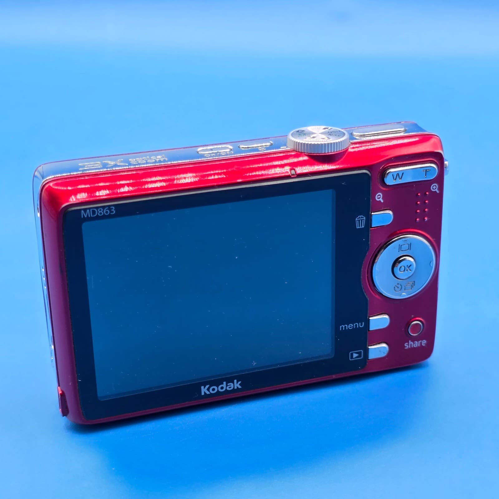 Kodak EasyShare MD863 Digital Camera – Red – No Charger – Tested - Thumbnail 10