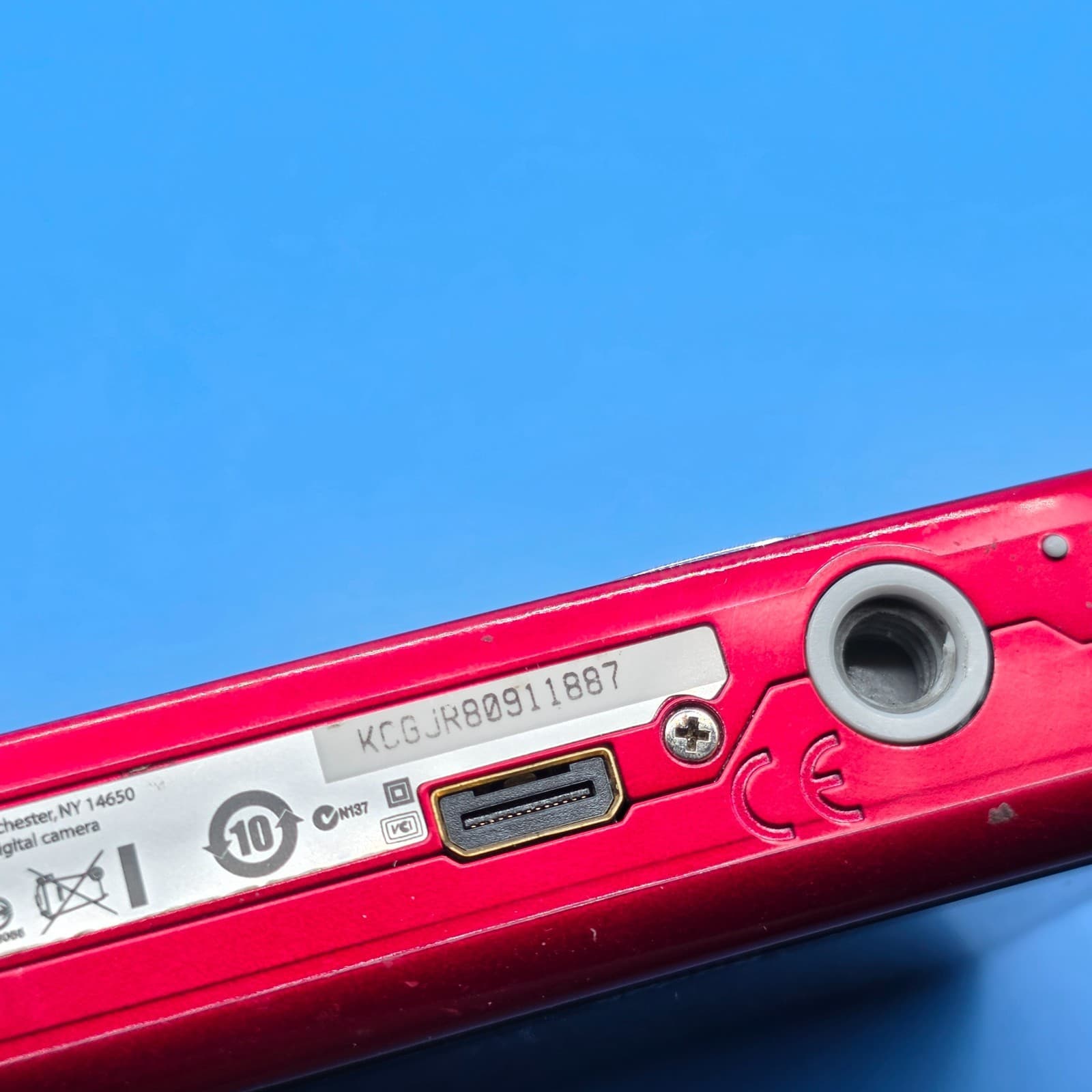 Kodak EasyShare MD863 Digital Camera – Red – No Charger – Tested - Thumbnail 6