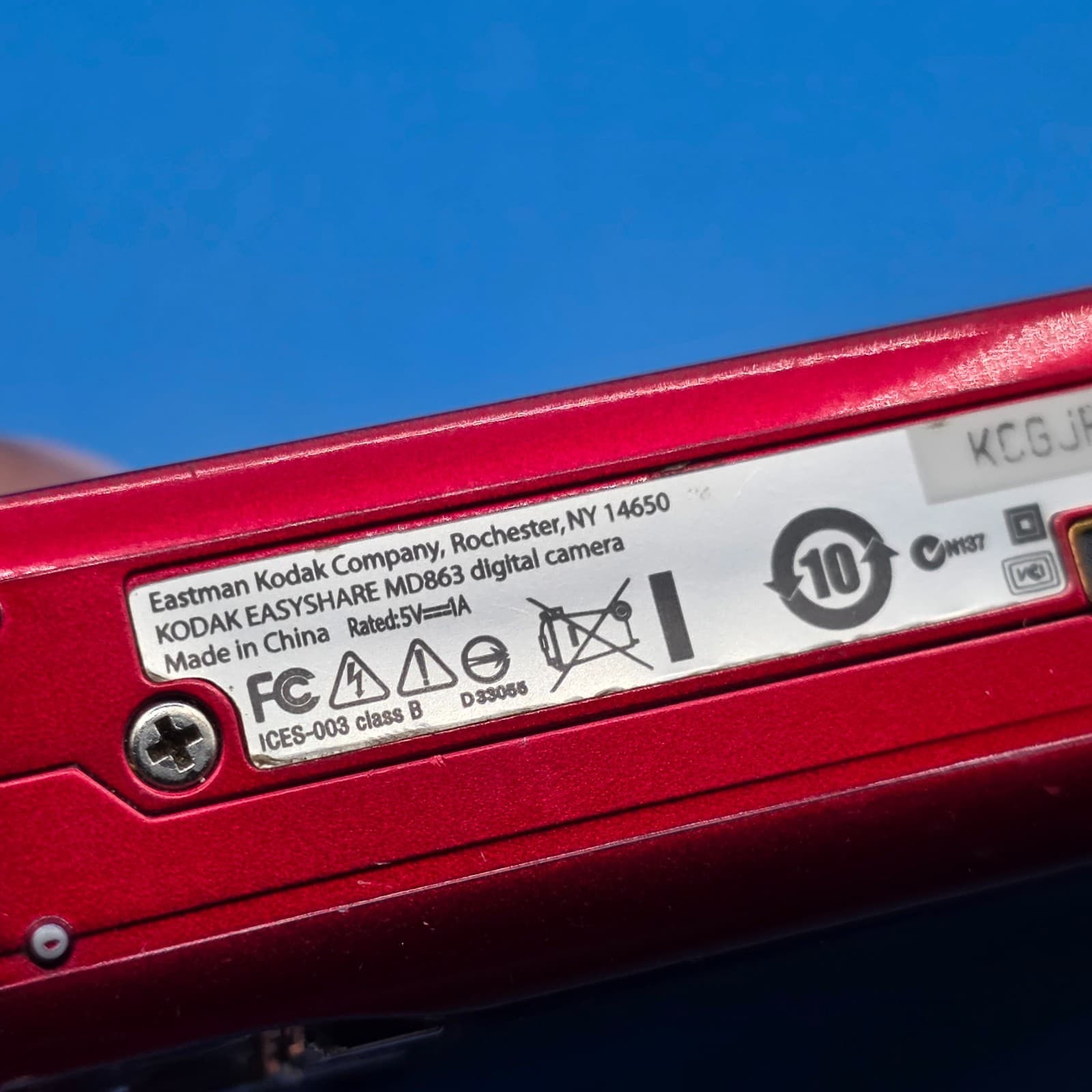 Kodak EasyShare MD863 Digital Camera – Red – No Charger – Tested - Thumbnail 5
